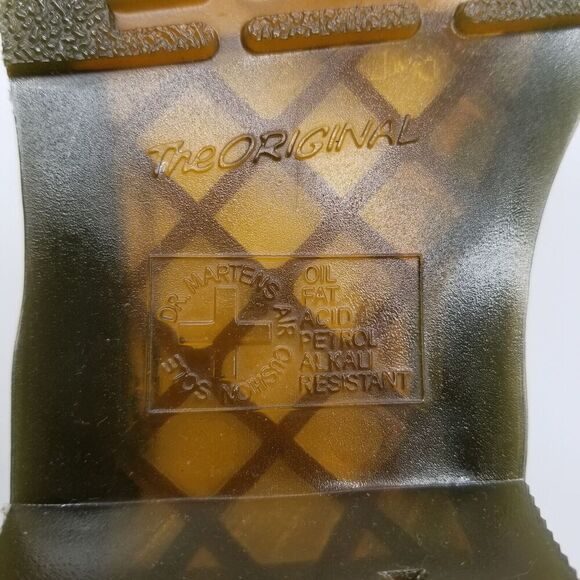 Dr. Martens 460 Women Bex Smooth Leather Lace Up Boots Sz 5 Black Combat Grunge - Picture 6 of 8